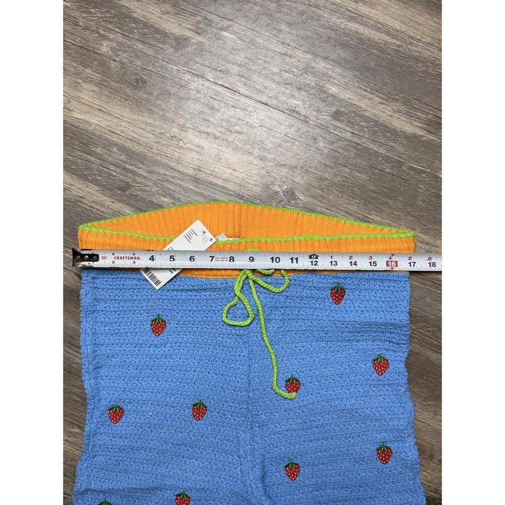 Urban Outfitters Out From Under Strawberry Knit Crop Top Pants Set L - Picture 11 of 11